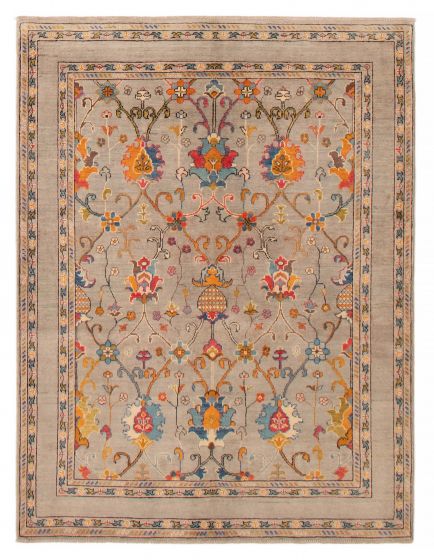 Afghan Uzbek Ghazni 5'1" x 6'7" Hand-knotted Wool Rug 