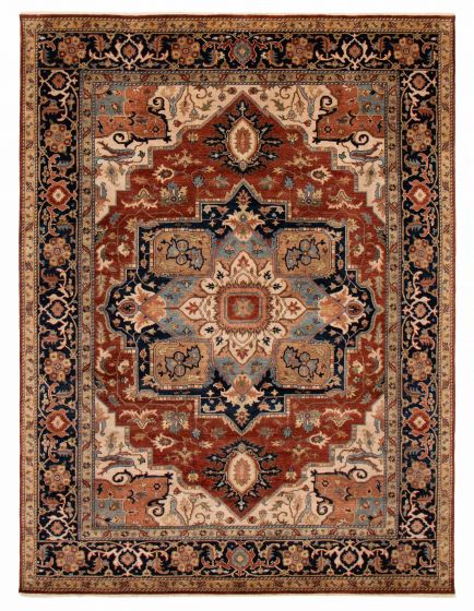 Indian Jules Sultane 8'9" x 11'7" Hand-knotted Wool Rug 