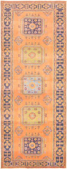 Persian Style 4'7" x 11'9" Hand-knotted Wool Rug 