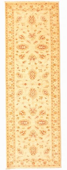 Afghan Chobi Finest 2'8" x 9'4" Hand-knotted Wool Rug 
