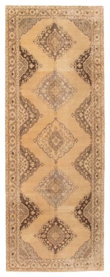 Turkish Anadol Vintage 4'6" x 12'8" Hand-knotted Wool Rug 