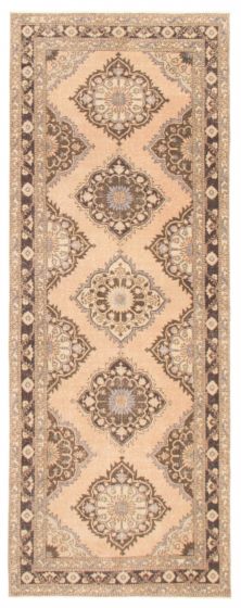 Turkish Anadol Vintage 4'8" x 12'4" Hand-knotted Wool Rug 
