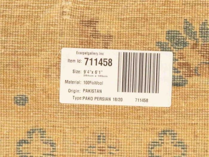 Pakistani Pako Persian 18 Of 20 6'1" x 9'4" Hand-knotted Wool Rug 