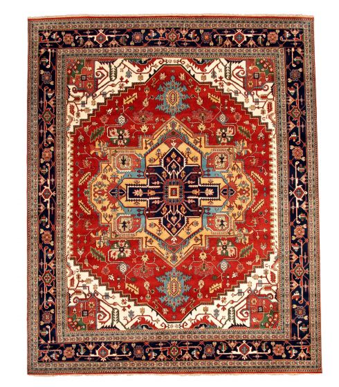 Indian Serapi Heritage 11'10" x 14'8" Hand-knotted Wool Rug 