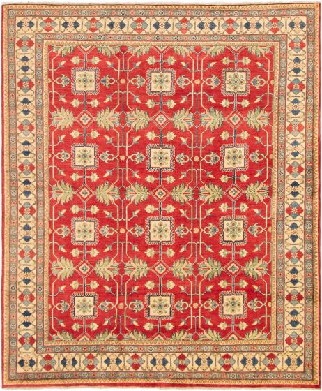 Afghan Finest Ghazni 8'3" x 9'11" Hand-knotted Wool Rug 