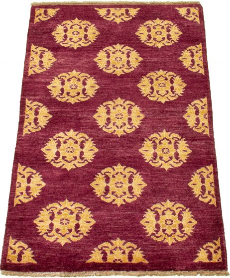 Pakistani Peshawar Ziegler 3'1" x 5'1" Hand-knotted Wool Rug 