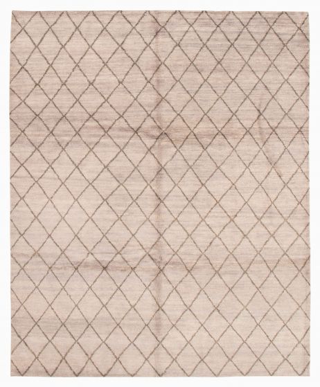 Indian Tangier 8'0" x 10'0" Hand-knotted Wool Rug 