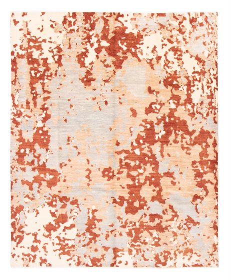 Indian Mystique 7'9" x 9'9" Hand-knotted Wool Rug 