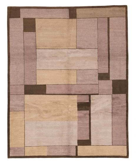 Nepal Opulence 8'1" x 9'10" Hand-knotted Wool Rug 