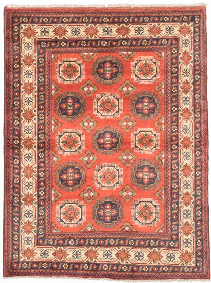 Afghan Finest Kargahi 4'11" x 6'7" Hand-knotted Wool Rug 