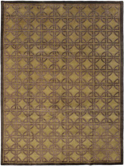 Nepal Opulence 8'6" x 11'6" Hand-knotted Silk, Wool Rug 