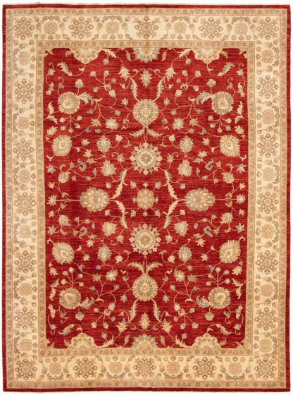 Afghan Chobi Finest 8'10" x 12'1" Hand-knotted Wool Rug 