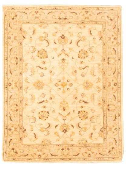 Afghan Chobi Finest 5'0" x 6'7" Hand-knotted Wool Rug 