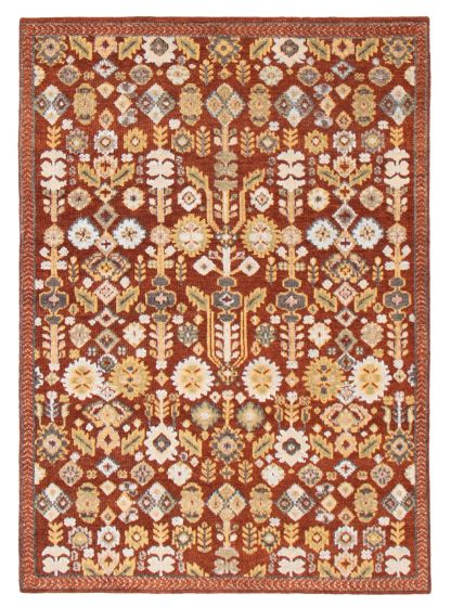 Indian Jules Serapi 5'4" x 7'7" Hand-knotted Wool Rug 
