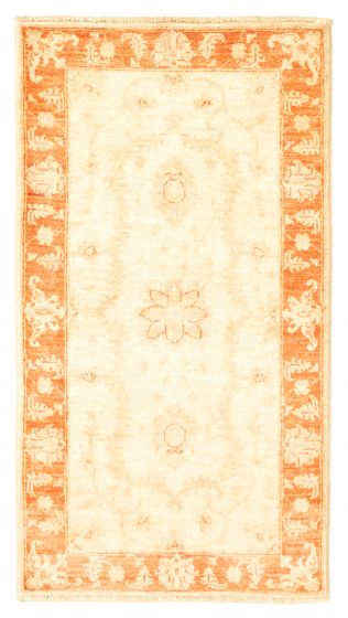 Afghan Chobi Finest 2'4" x 4'4" Hand-knotted Wool Rug 