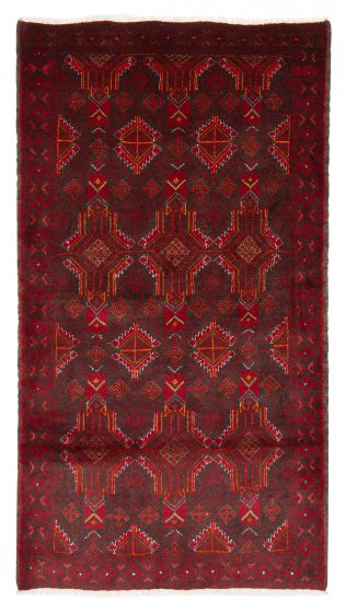 Afghan Royal Baluch 3'4" x 6'1" Hand-knotted Wool Rug 