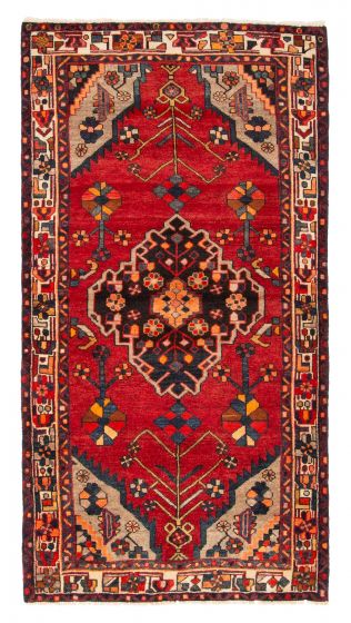 Persian Style 3'10" x 7'6" Hand-knotted Wool Rug 