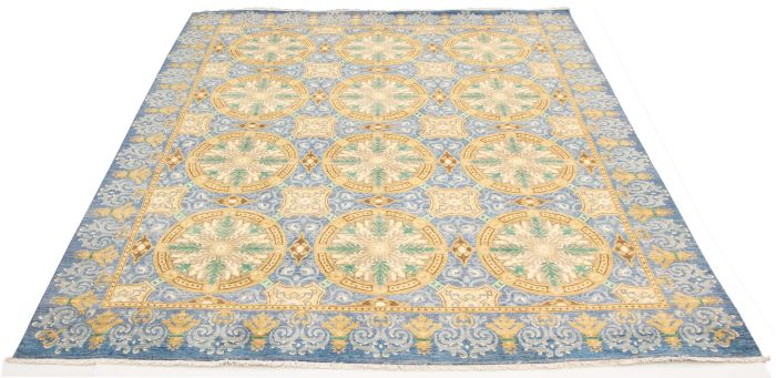 Pakistani Lahore Finest Collection 9'2" x 12'6" Hand-knotted Wool Rug 