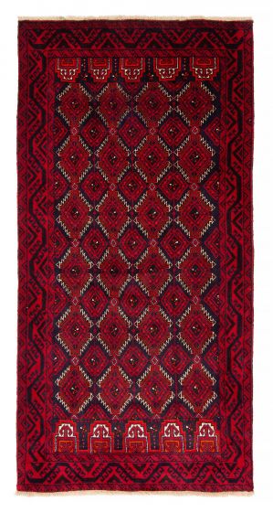 Afghan Royal Baluch 3'8" x 7'0" Hand-knotted Wool Rug 