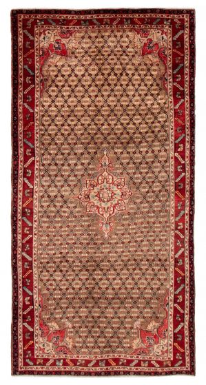 Persian Style 4'11" x 9'9" Hand-knotted Wool Rug 