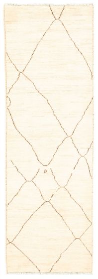 Pakistani Marrakech 2'9" x 7'10" Hand-knotted Wool Rug 