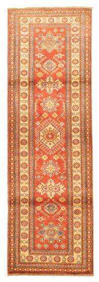 Afghan Finest Ghazni 2'9" x 8'11" Hand-knotted Wool Rug 