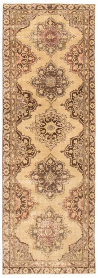 Turkish Anadol Vintage 4'2" x 12'10" Hand-knotted Wool Rug 