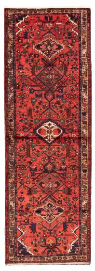 Persian Style 3'6" x 10'10" Hand-knotted Wool Rug 