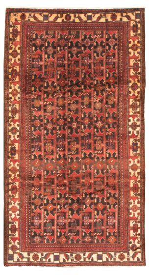 Persian Style 5'4" x 9'10" Hand-knotted Wool Rug 