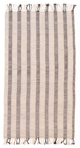 Indian Marrakech 4'9" x 8'6" Flat-Weave Wool Kilim 