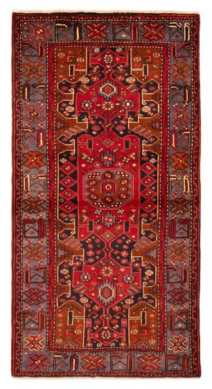 Persian Style 3'6" x 6'9" Hand-knotted Wool Rug 
