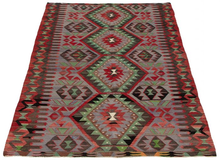 Kilim sivas 5'4" x 10'0" en laine