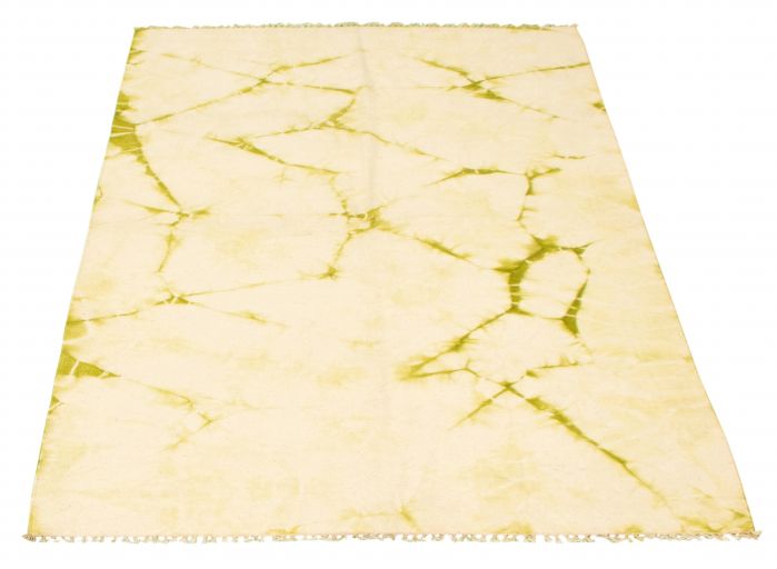 Turkish Color Transition 4'10" x 7'10" Flat-Weave Wool Kilim 