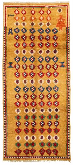 Pakistani Marrakech 5'3" x 12'6" Hand-knotted Wool Rug 