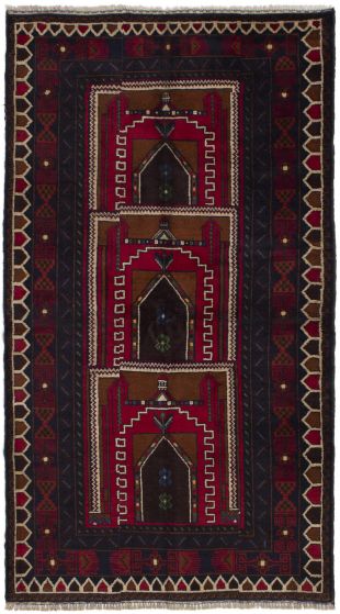 Afghan Finest Rizbaft 3'3" x 6'4" Hand-knotted Wool Rug 