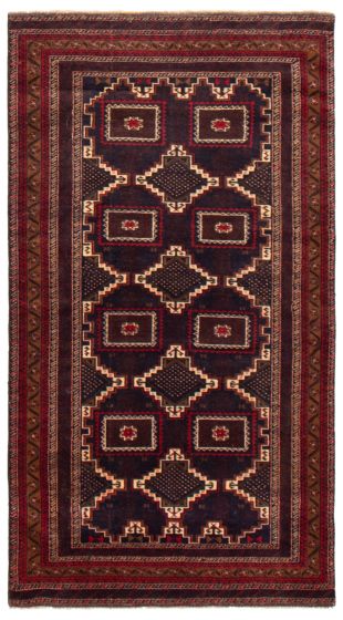 Afghan Royal Baluch 3'7" x 6'10" Hand-knotted Wool Rug 
