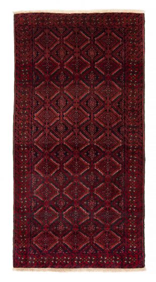 Afghan Royal Baluch 3'6" x 6'6" Hand-knotted Wool Rug 
