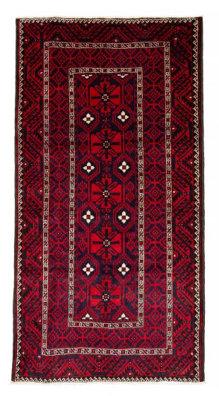 Afghan Royal Baluch 4'10" x 9'1" Hand-knotted Wool Rug 