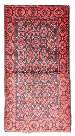 Afghan Royal Baluch 3'7" x 6'6" Hand-knotted Wool Rug 