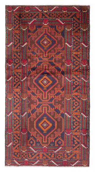 Afghan Teimani 3'6" x 6'9" Hand-knotted Wool Rug 