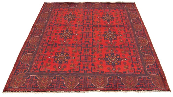 Afghan Finest Khal Mohammadi 5'3" x 6'3" Hand-knotted Wool Rug 