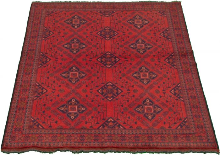 Afghan Finest Khal Mohammadi 4'1" x 6'3" Hand-knotted Wool Rug 