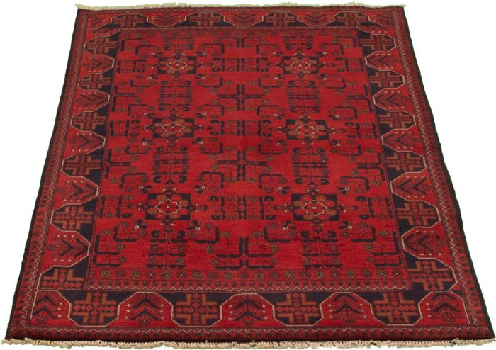 Afghan Finest Khal Mohammadi 4'1" x 6'3" Hand-knotted Wool Rug 