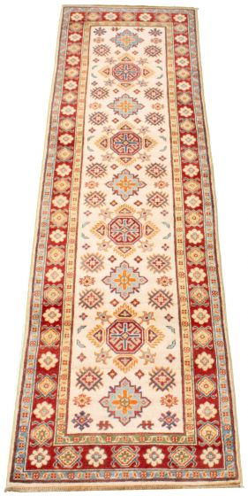 Afghan Finest Ghazni 2'10" x 9'9" Hand-knotted Wool Rug 