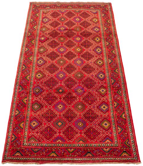Persian Style 5'2" x 10'1" Hand-knotted Wool Rug 