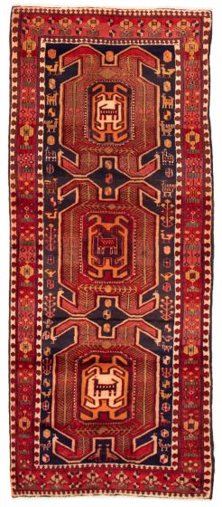 Persian Style 4'5" x 11'0" Hand-knotted Wool Rug 