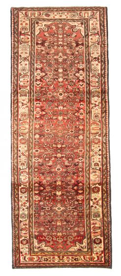 Persian Style 3'6" x 9'6" Hand-knotted Wool Runner Rug 
