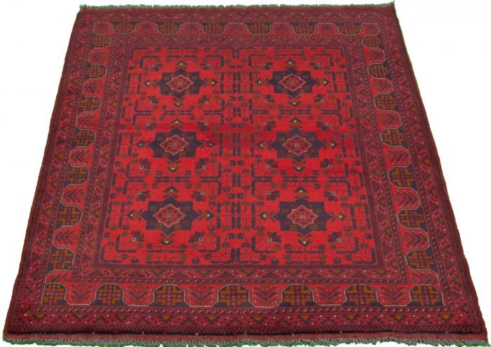 Afghan Finest Khal Mohammadi 4'2" x 6'4" Hand-knotted Wool Rug 