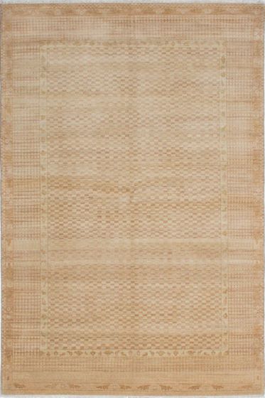 Indian Eternity Gabbeh 6'1" x 9'1" Hand-knotted Wool Rug 