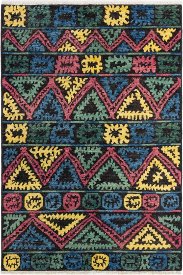 Indian Shalimar 6'0" x 8'10" Hand-knotted Wool Rug 